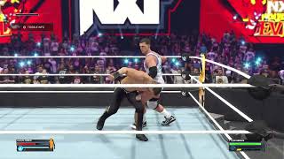 Julius Creed vs Tyler Breeze - WWE 2K24 (NXT New Year's Evil)