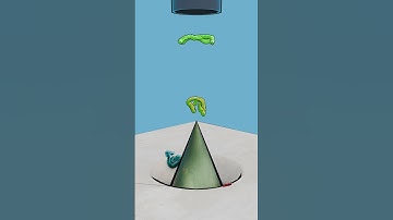 Gravity vs. Geometry.       #blender #satisfy #satisfyingvideo #blender3d #relaxing