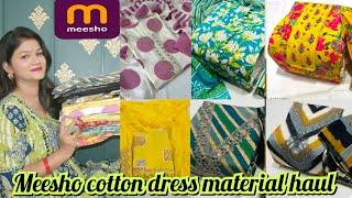 MEESHO COTTON UNSTITCHED DRESS MATERIAL HAUL AFFORDABLE SUIT PIECE REVIEW screenshot 5