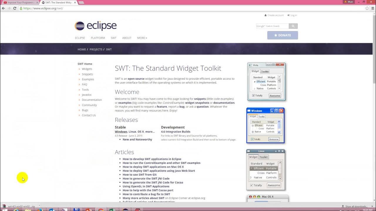 Configure SWT in Java Eclipse - YouTube