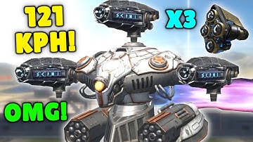 Flying DEMETER? - Maximum SPEED That Make Him Fly With 3x Nitro Unit | War Robots Mk2 Gameplay WR