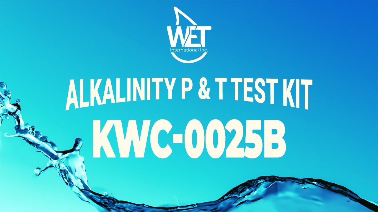 Alkalinity P & T (KWC0025B) Test Kit Instructions Water Conditioning