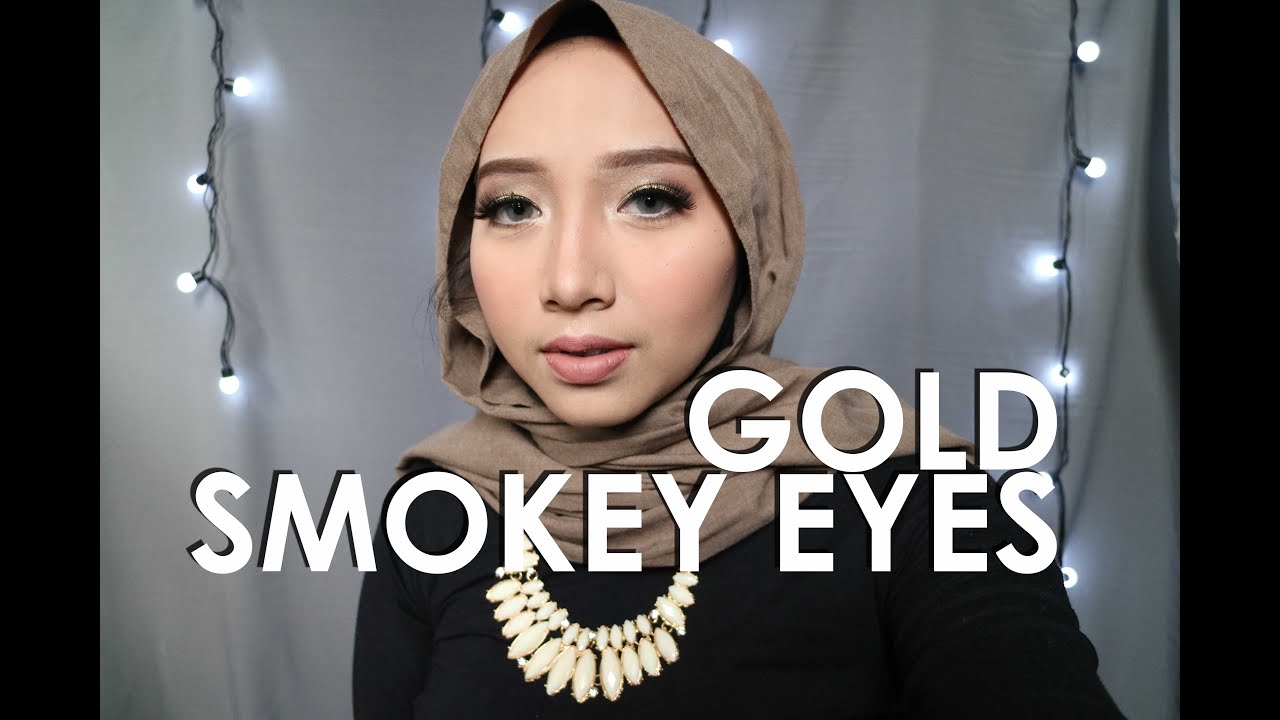 GOLD SMOKEY EYE WITH MAUVE LIPS KONDANGAN MAKEUP TUTORIAL