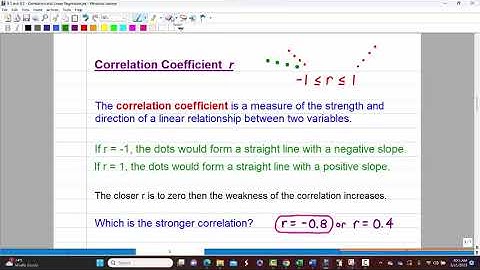 MATH 1342 - Correlation and Linear Regression (9.1 and 9.2)