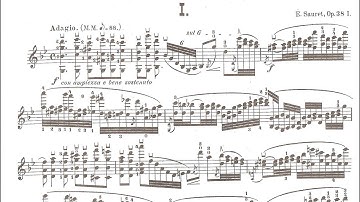 Sauret - Artistic Study No. 1 in G minor for Violin, Op. 38