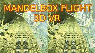 Mandelbox VR flight - speed up from 1 to 5000 km/h