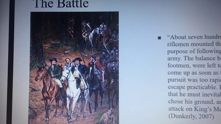 According to the textbook, the battle of king’s mountain was significant because