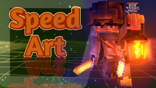 Minecraft Render | SpeedArt #4 (Ps Touch) android