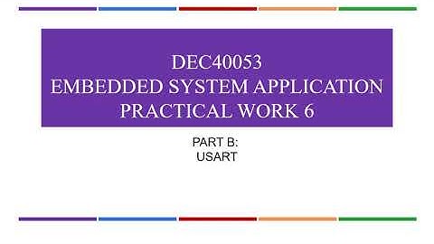 Lab 6: PWM & USART in PIC MICROCONTROLLER