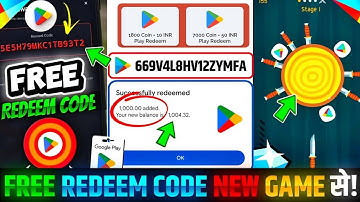 FREE REDEEM CODE (GAME खेलकर) | FREE REDEEM CODE APP | NEW GOOGLE PLAY REDEEM CODE APP | REDEEM CODE