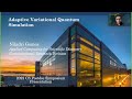 Adaptive Variational Quantum Simulation -- Niladri Gomes