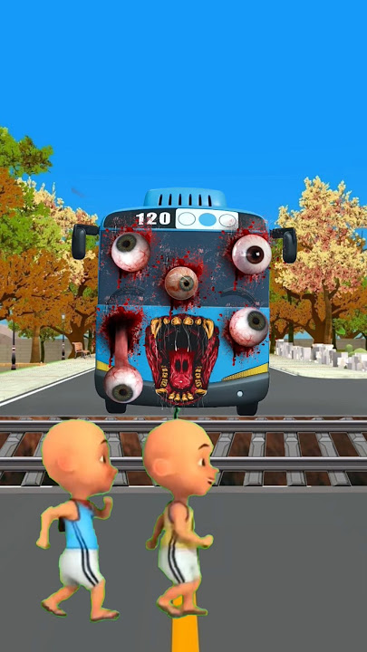 tayo jahat hampir nabrak upin Ipin