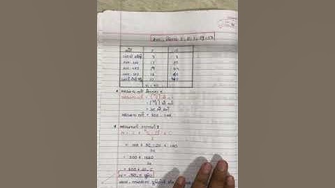 ધોરણ 11 આંકડાશાસ્ત્ર પ્રકરણ 3