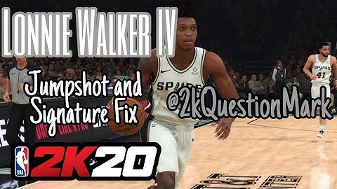 Lonnie Walker IV Jumpshot and Signature Fix Nba 2k20 Mobile @2kQuestionMark
