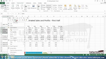 08  Shortcut menus and the Mini toolbar