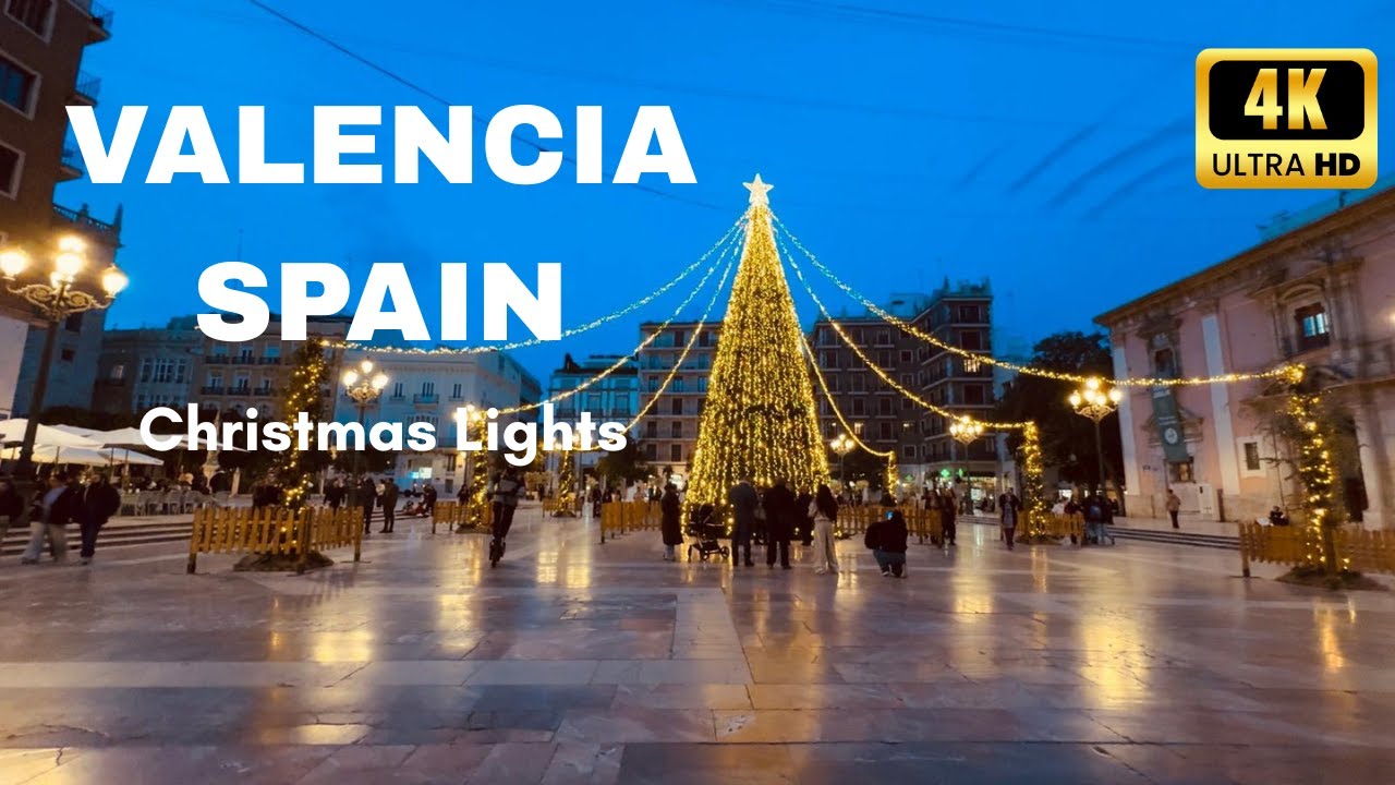 VALENCIA, Spain Evening Walk December 2025 🇪🇸| Christmas Market & Festive Streets [4K/60fps]