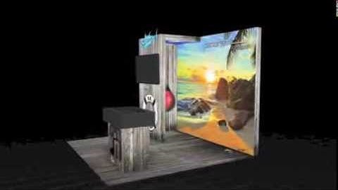 Panoramic Backlit Trade Show Display by youHUGE.com