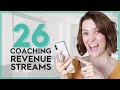 26 WAYS TO MAKE MONEY AS A COACH OR CONSULTANT #moneymindset