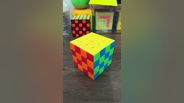 Rubik’s Cube Checkerboard Transition v2! 😲 #rubikscube #transition #shorts