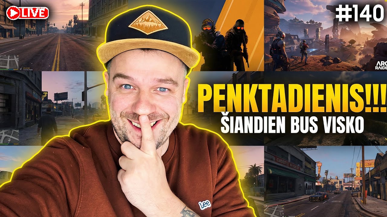 Penktadienis. Senai bebuvome NE? Važiuojam publika!!! | 1️⃣4️⃣0️⃣ SD MARATONAS