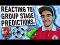 Chelsea Still UCL Favourites? | REACTING to my 21/22 Champions League Group Stage Predictions
