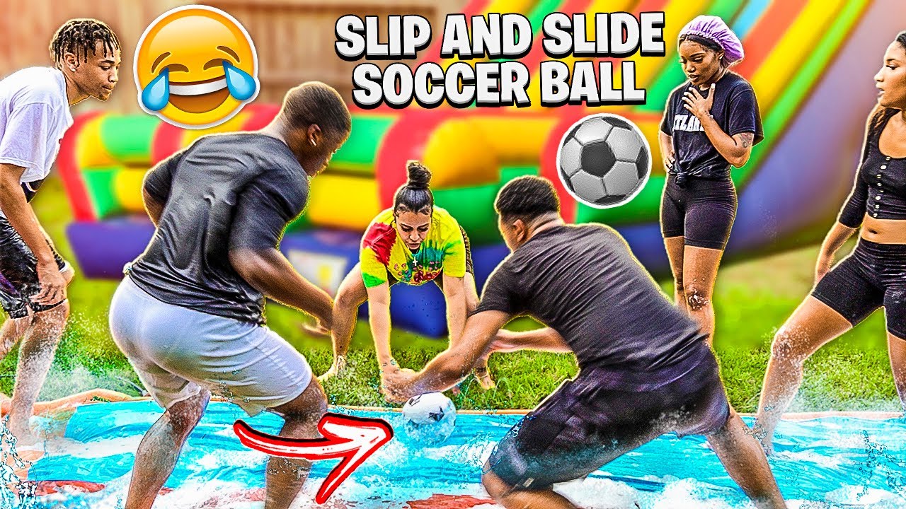 brazil slip and slide soccer