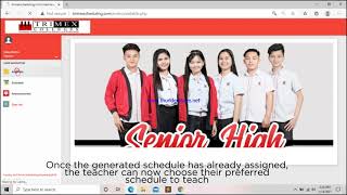Faculty and Rooms Scheduling System for Trimex Colleges Senior High School Department