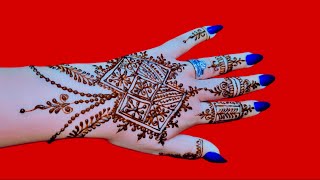 نقش حناء فاسي للعيد/ نقش حناء سهل  | Simple henna drawing | henna eid designs | .