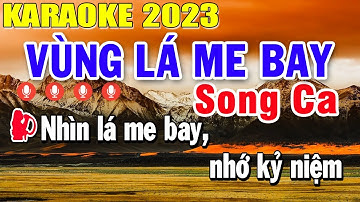 Vùng Lá Me Bay Karaoke Song Ca Nhạc Sống 2023 | Trọng Hiếu