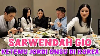 SARWENDAH GIO KETEMU JORDI ONSU DI KOREA