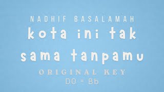 Download Lagu Nadhif Basalamah - kota ini tak sama tanpamu [ KARAOKE INSTRUMENTAL MUSIC - ORIGINAL KEY ] MP3