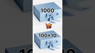 1000 vs 100×10 #giftboxchallenge #chooseyourgift🎁#unboxing #mygifts#selectbox#btsshorts #shortsvideo