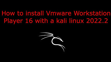 How to install Vmware Workstation Player and make  a kali linux vm