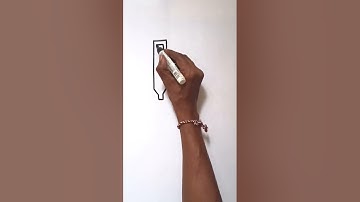 easy drawing of a tool #chisel #ytshorts #art #drawing #lineart #howtodraw #artist #shorts #bw#tools