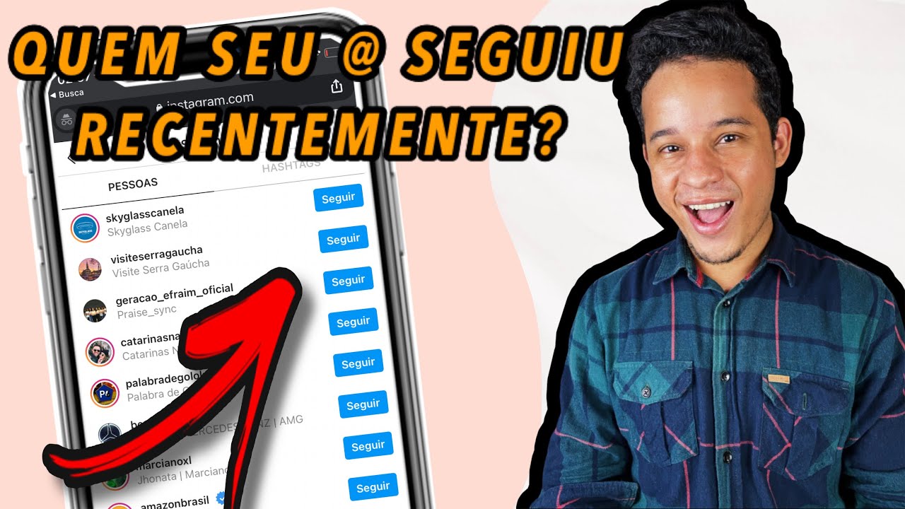 COMO VER QUEM A PESSOA SEGUIU POR ÚLTIMO NO INSTAGRAM - YouTube