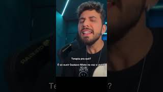 Gustavo Mioto cantou música romântica