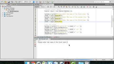 Java User Input Using Scanner