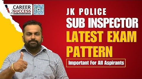 Jkp Police Sub Inspector Exam Pattern || Jkp si recruitment 2024 || Classes starts soon 📞9419145317