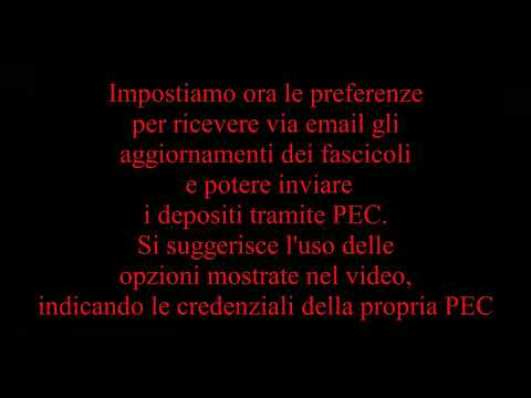 02) PORTALE GIUSTIZIA REGIONE TOSCANA - Impostazioni per la ricezione delle comunicazioni sulla PEC