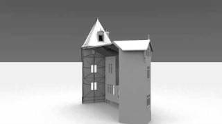 Wire frame display test (house)
