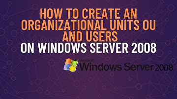 How to Create an Organizational Units OU and Users on Windows Server 2008