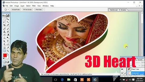 Photoshop में 3D Heart कैसे बनाए? How to Make 3D Heart in Photoshop?