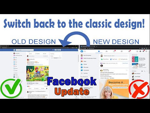 How to switch to classic design on Facebook on PC 2021 | Facebook new tips 2021