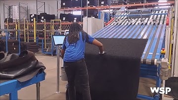 Huebsch Eagan   Mat rolling and sorting