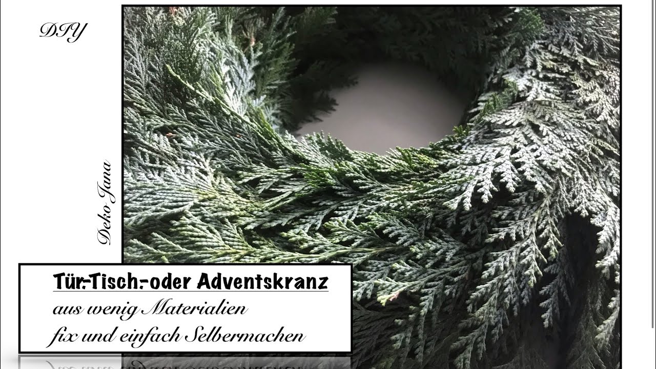 DIY: Last Minute Kranzidee, Kranz binden ganz einfach , Deko Idee,( How to  ) / Deko Jana