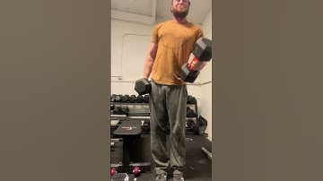 60lb Dumbbell Curls w/ Fat Gripz Extreme #youtube #strength #shortvideo #armwrestling #curls #grip