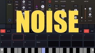 BeepStreet Drambo - Tutorial: Exploring the groovebox Part 34, Noise