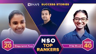 NSO National Science Olympiad Top Rankers | BYJU'S Success Stories | Shruti & Shagunpreet