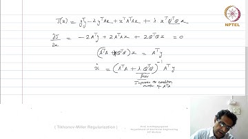 Lec 77 - Tikhonov-Miller Regularization