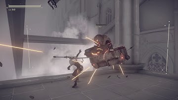 Nier: Automata Route C - The Tower To The Top Floor: 9S & A2 Battle Ro-Shi & Ko-Shi (Separately)